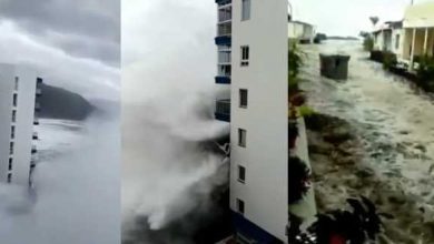 Penduduk Terkejut Apabila Ombak Tinggi Seperti Tsuna-mi Menghempas Apartment Mereka. Rakaman Kejadian Disediakan 8