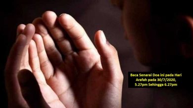 Baca Senarai Doa ini pada Hari Arafah pada 30/7/2020, 5.27pm Sehingga 6.27pm 11